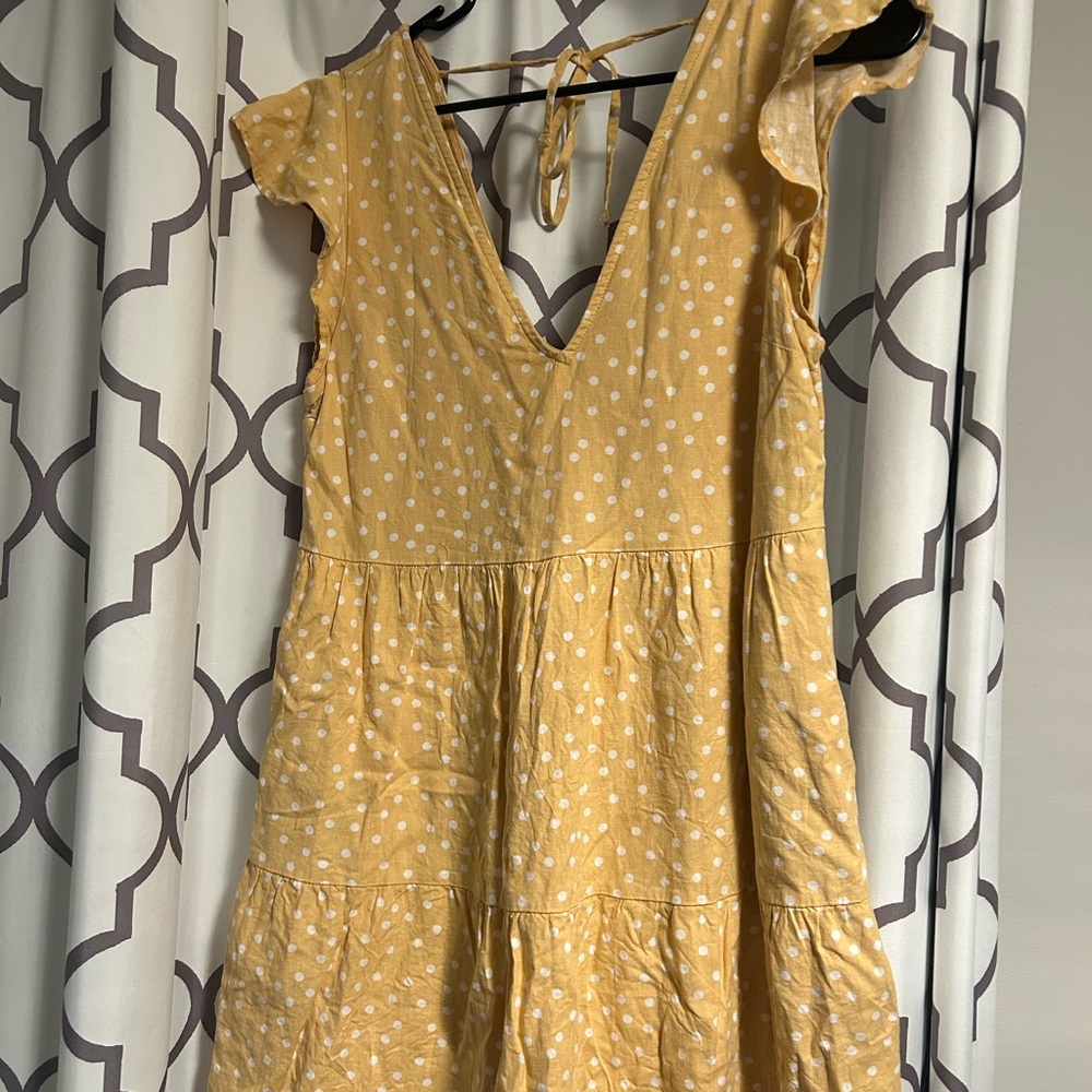 Abercrombie & Fitch Beige Polka Dot Top
